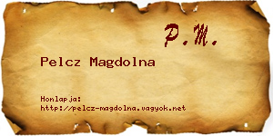 Pelcz Magdolna névjegykártya